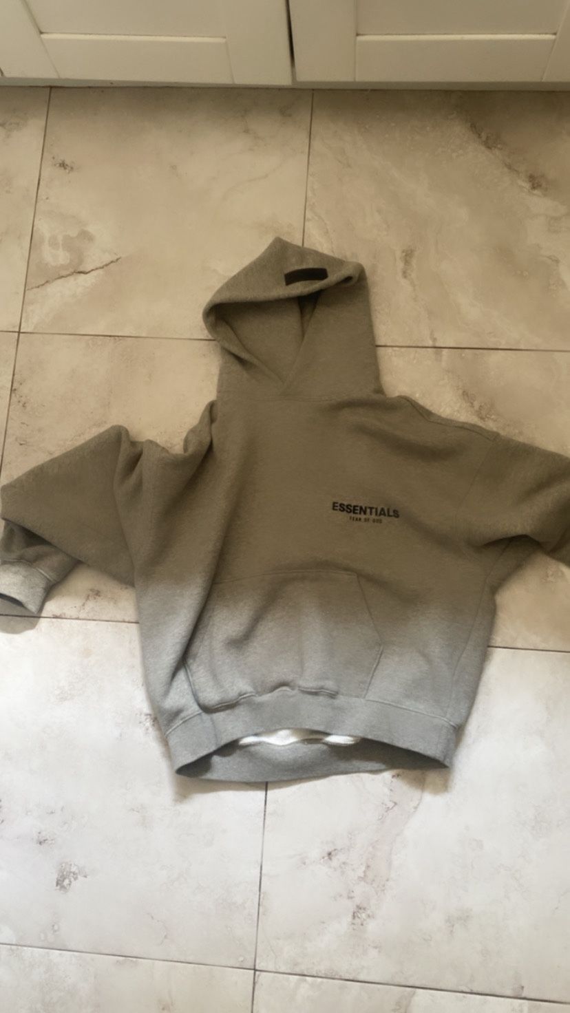 xs oatmeal essentials hoodie