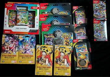 One piece and Pokemon packs
