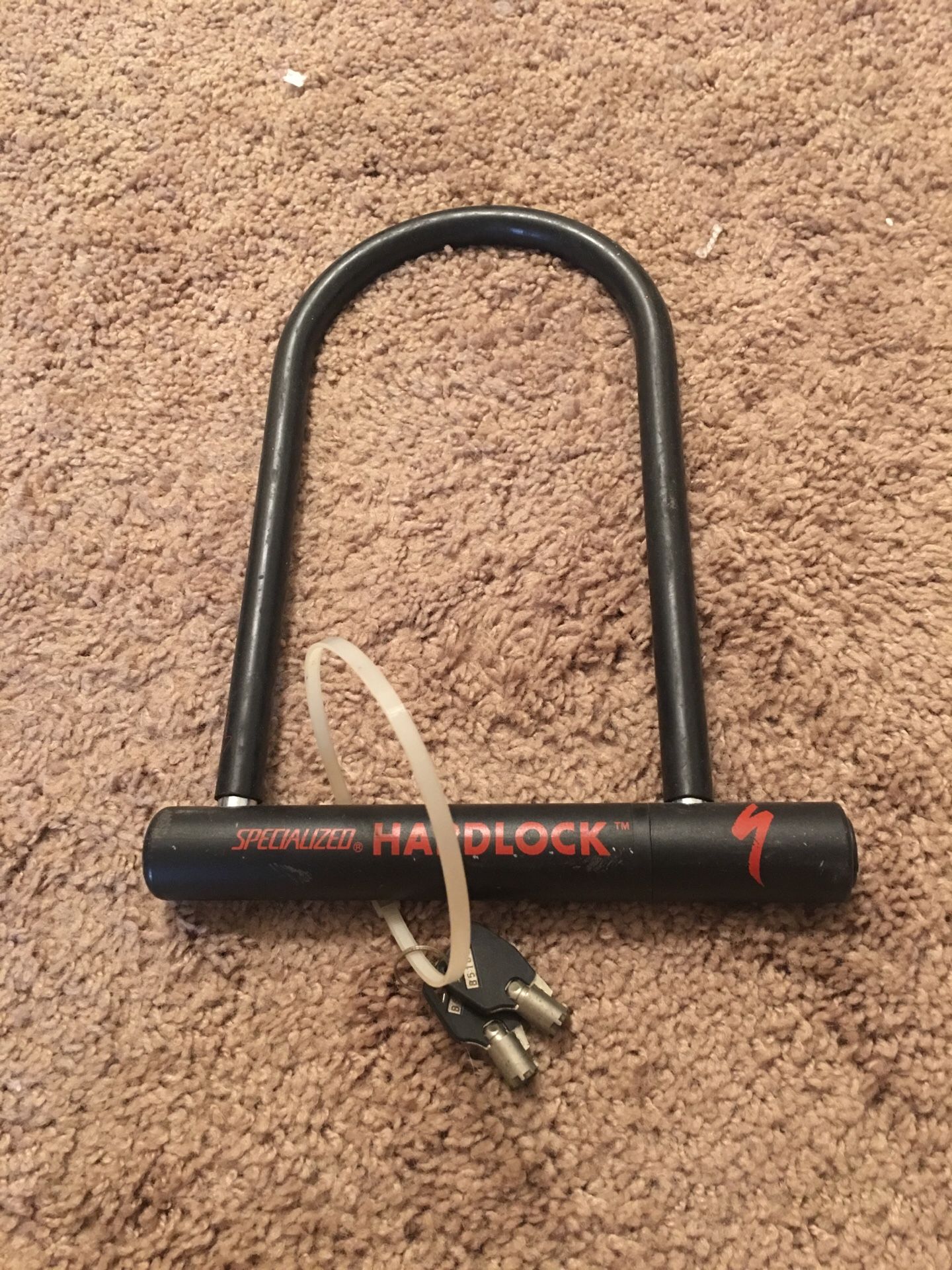 Hard lock bike rack with keys