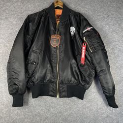 Back 4 Blood Promo Bomber Jacket Mens Large Black Rare Video Games Merch NWT