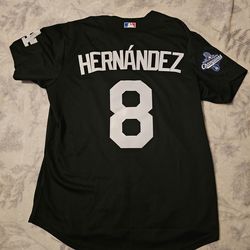 Dodgers Hernandez Black Jerseys $50ea Firm