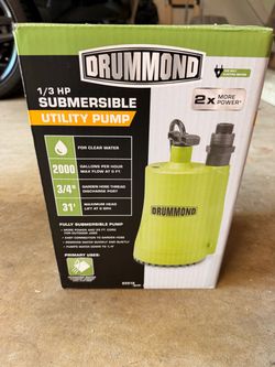 Drummond 1/3 HP Submersible Utility Pump