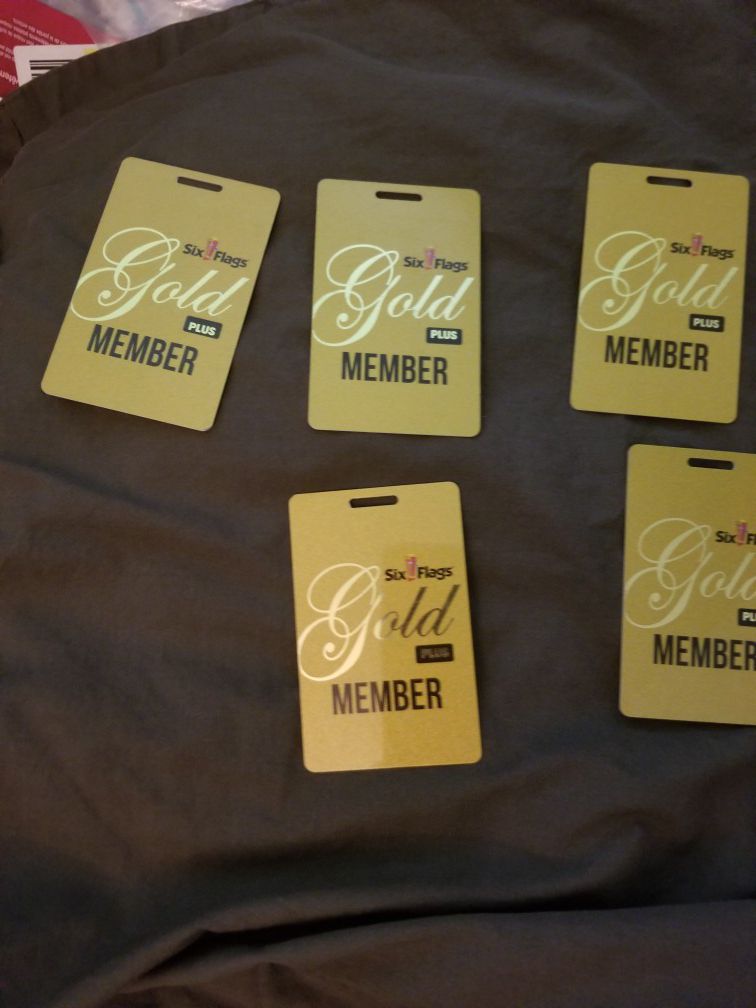 Sixflags Gold Plus card