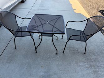 Metal Table & Chairs Set
