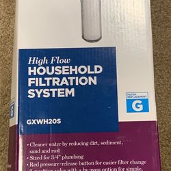 GE High Flow Household Filtration System GXWH20S NEW
