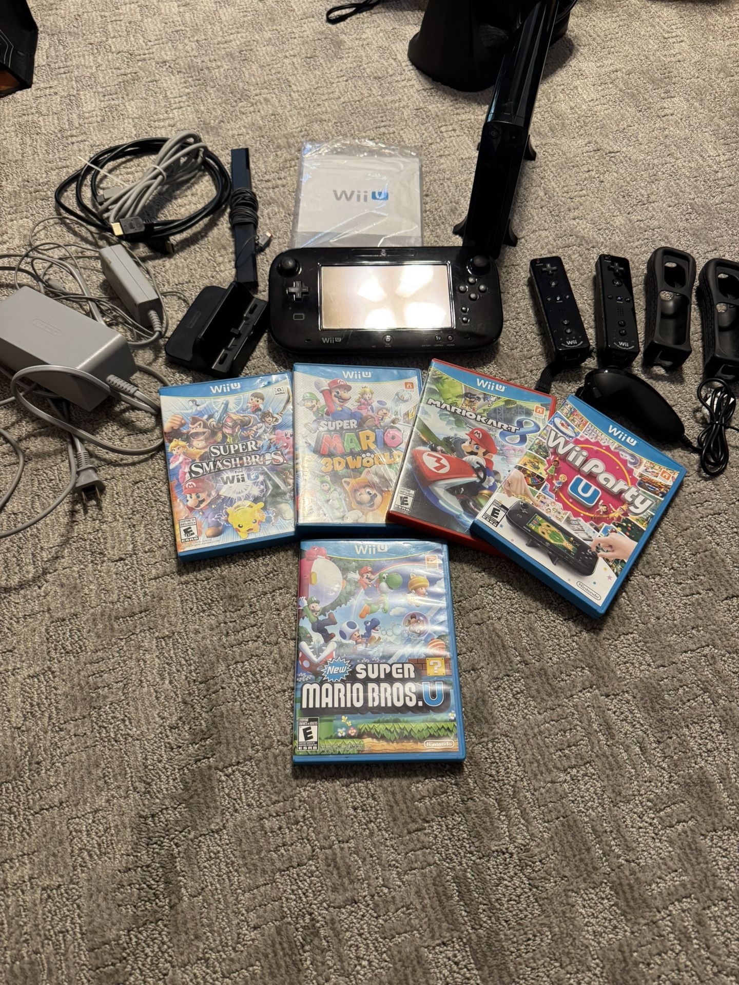 Wii U Console With Games And Accessories
