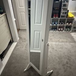 Mirror With Jewelry Cabinet