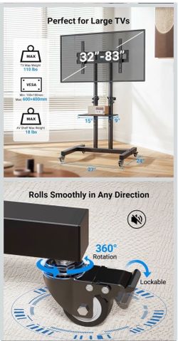 TV Stand With Wheels