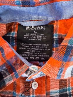 NEW Men Button Up Large Flannel