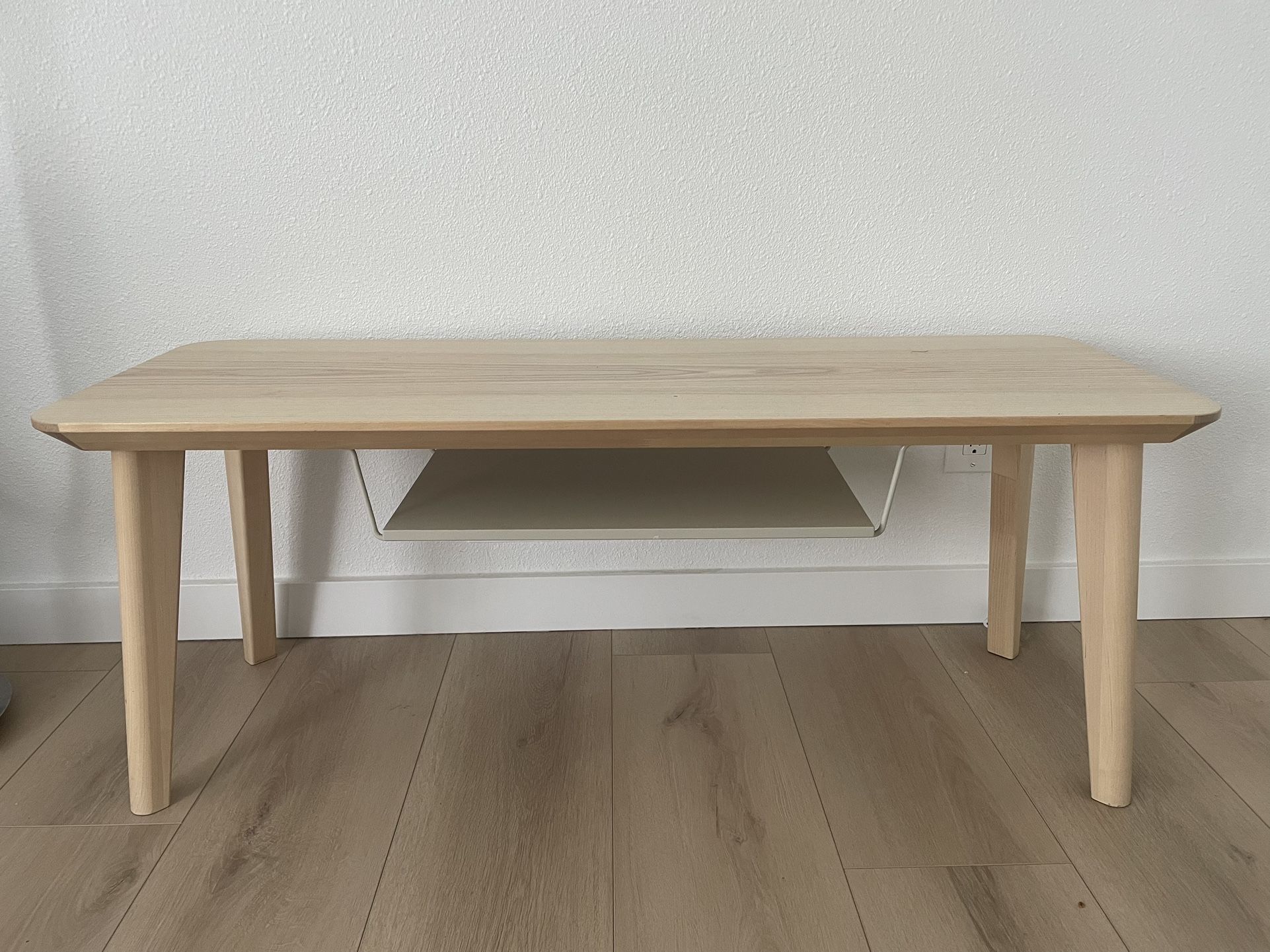 Ikea wood media console table