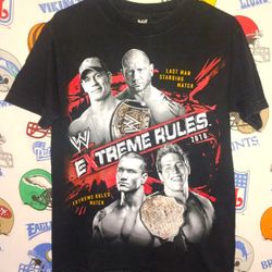 2010 Extreme Rules John Cena Batista Randy Orton Jack Swagger Triple H Sheamus WWE Wrestling Tee Shirt