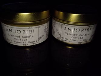 Anjobibi Vanilla Scented Candle - 2 Pack