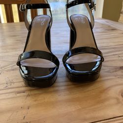 Patent Leather Platformed Dressed Shoes/ Shoe Size: 6 1/2m