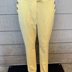 Women’s BAR III Yellow Straight Leg Pants Size Medium