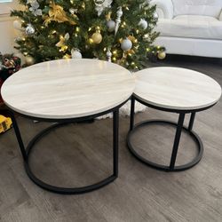 Modern Nesting Coffee Tables – Set of 2
