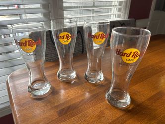 Hard Rock Cafe Pilsner Glasses