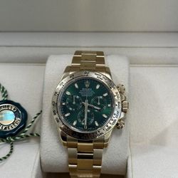 Rolex Daytona John mayor Green dial Yellow Gold 