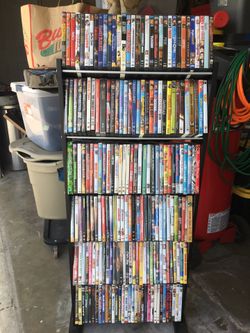 Family DVD Movies with DVD Rack