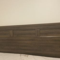 King Headboard With Dresser With Box spring 