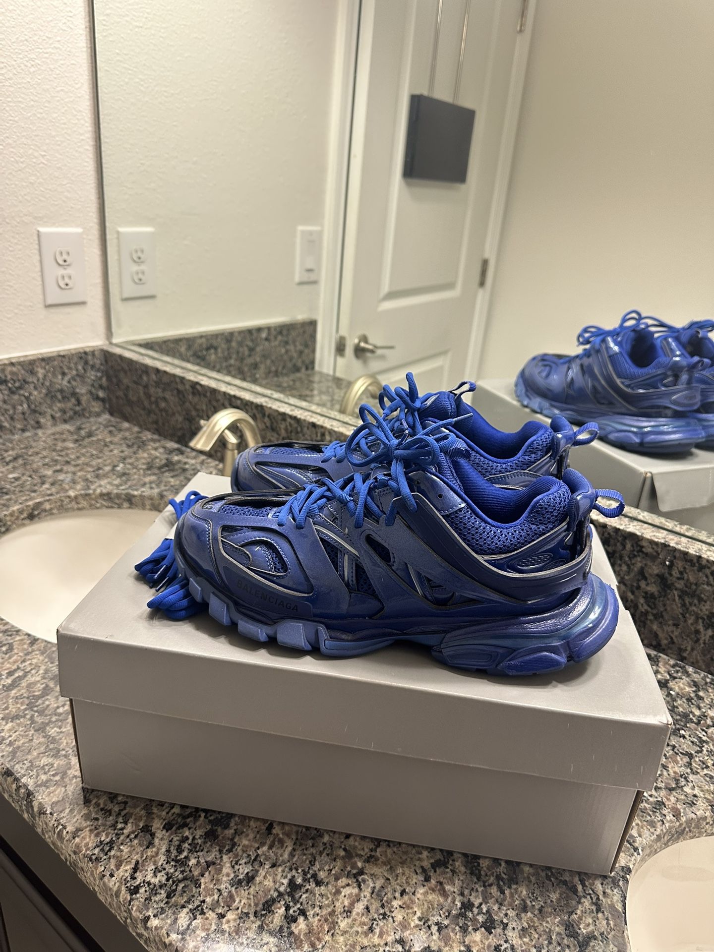 2021 Balenciaga Track Sneaker “Metallic Indigo”