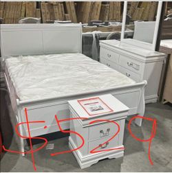 White queen bedroom set unbelievable price