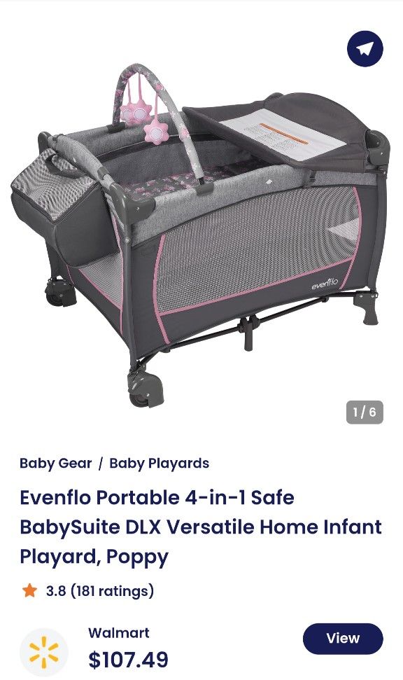 Evenflo Portable Babysuite DLX Playard