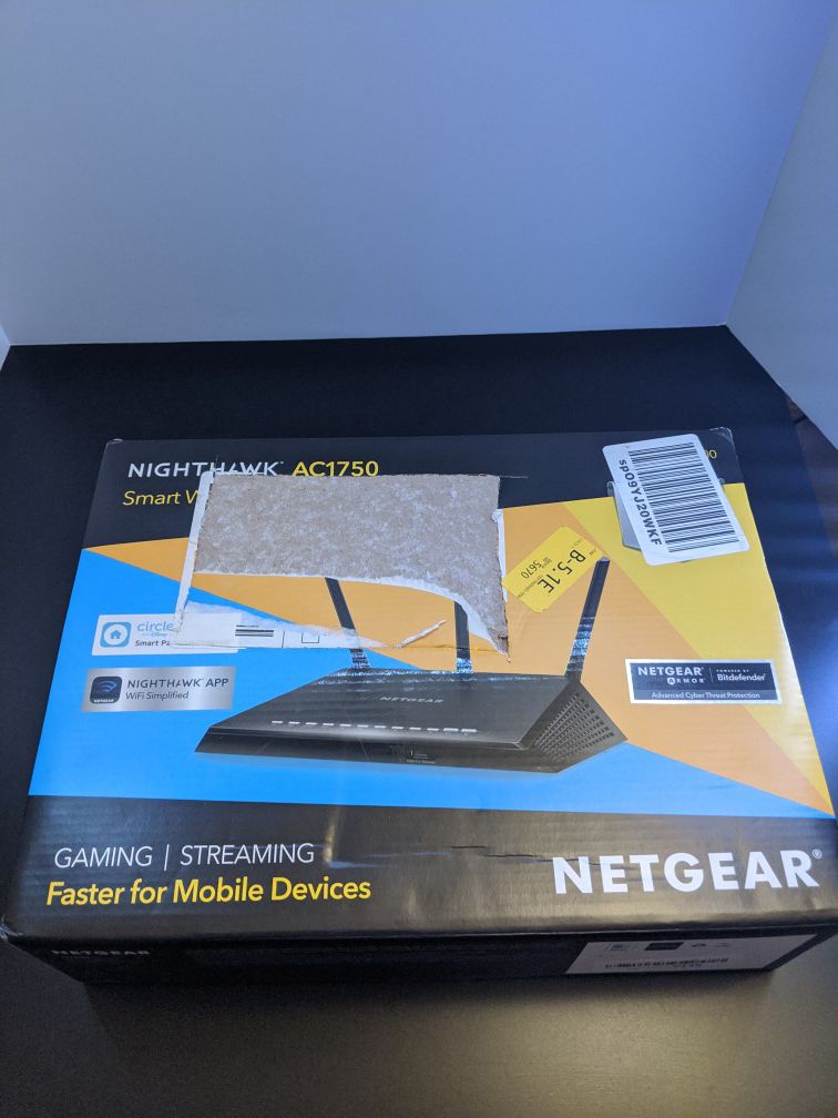 Netgear Nighthawk AC1750 gaming wifi router