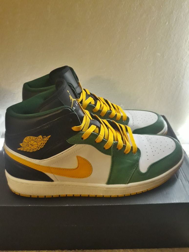 Jordan 1 "Seattle Supersonics" (size 9.5 men's)