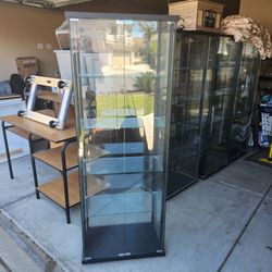 Glass curio cabinet