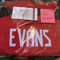 Mike Evans Signed Tampa Bay Pro Red Football Jersey (JSA)