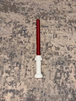 3-D printed Custom LEGO® brick-built lightsaber inspired by Star Wars. Unofficial fan creation. Not affiliated with or endorsed by the LEGO Group or D
