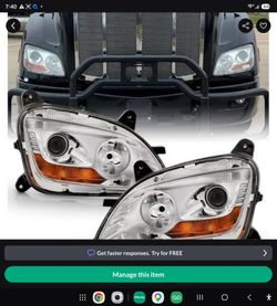 Custom Headlight Assemblies Peterbuilt 579-597 Road Tractors