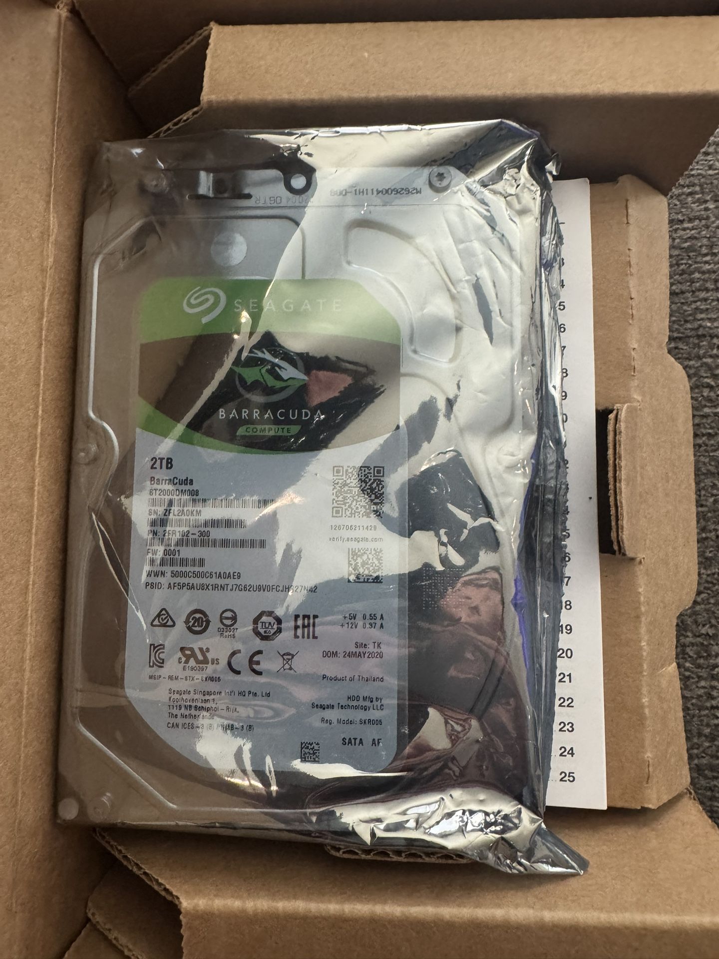 Seagate Barracuda internal hardrive