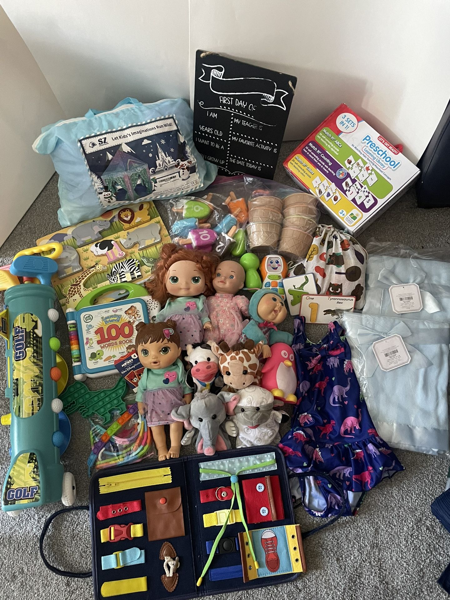 Bunch Of Toddler/kid Toys- Tent- Educational- Make Believe And More