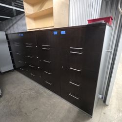 (4) AVAILABLE Matching STEELCASE Lateral File Cabinet Files Office Business School Secretary $199. 