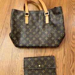 Louis Vuitton Canvas Piano Tote & Wallet 