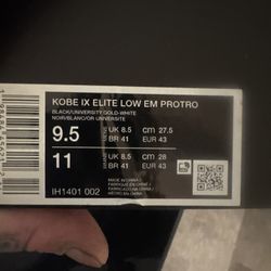 Kobe IX Elite Low Em Protro 
