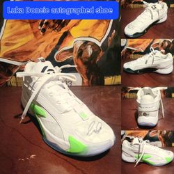 Luka Doncic Autographed Sneaker With Authenticity 
