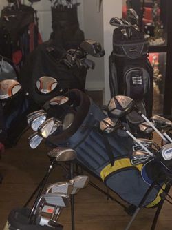 Golf bags and clubs complete!