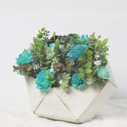 Personalized Florals Sola Wood Greenery Arrangement