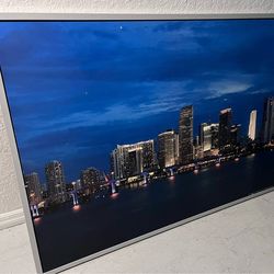 Big Miami skyline framed art print