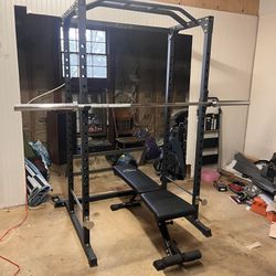 Squat Rack/Bench/Weights/Bar