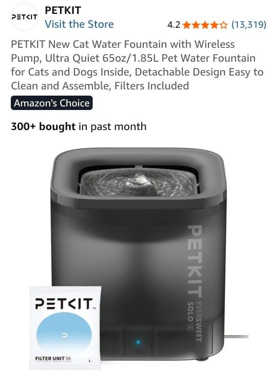 Cat Water Fountain & Filters