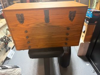 Wooden Box with Draws
