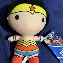 Brand New 7” DC Comic Chibi GDT WONDER WOMAN Plush NWT Warner Bro Toy Factory