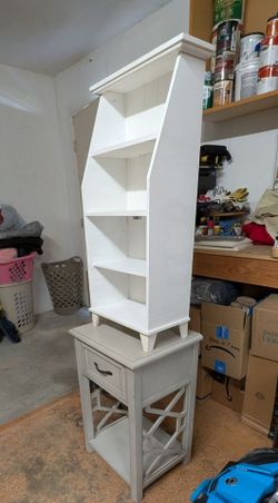 Coventry Gray Wood End Table with Drawer and 1 small Shelf