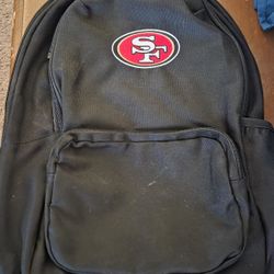 49ers Black Backpack 