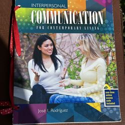 Interpersonal Communication For Contemporary Living