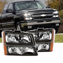 Chevy Silverado and Avalanche Headlights Brand New in Box Fits 2003 to 2006
