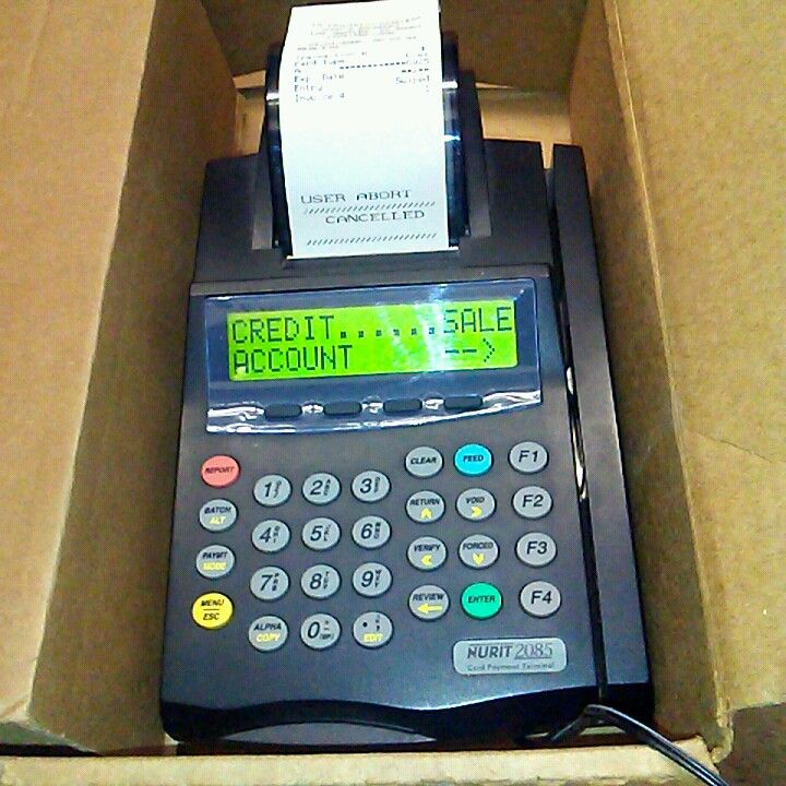 Calculator Lipman Nurit 2085 Card payment terminal